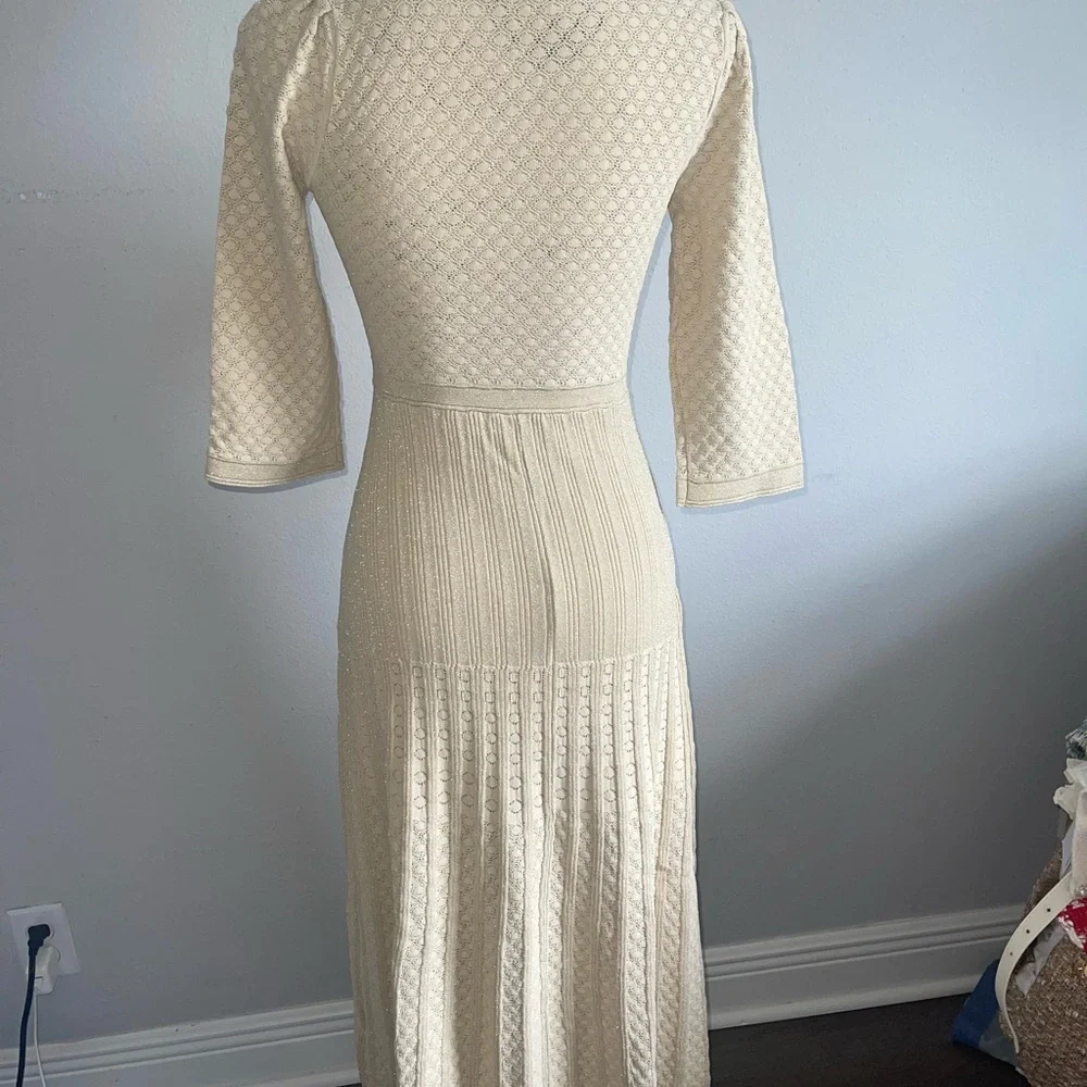 SANDRO BEIGE MAXI DRESS - Picture 4 of 4